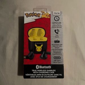 Pokemon Pikachu IHome wireless bluetooth earbuds
